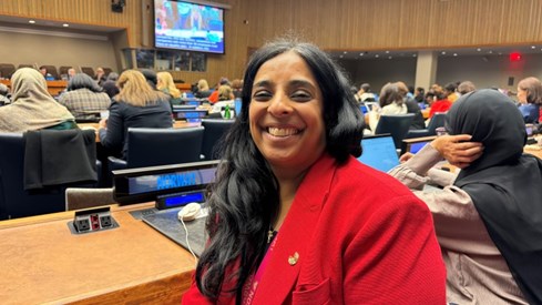 Lubna Jaffery at UN's Headquarters