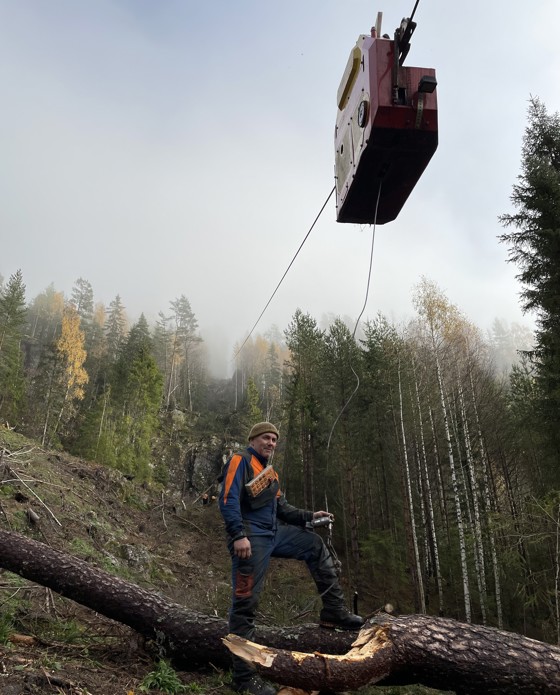 Midt-Telemark kommune v/Kristoffer Vatnar orienterer om skogbruket i kommunen og området ved Dalsvatn ved Nordagutu.