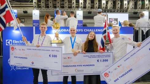 Gull i Global Young Chef Challenge