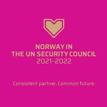 Rosa  illustrasjonsbilde av at Norge er valgt som medlem i FNs sikkerhetsråd 2021-2022.