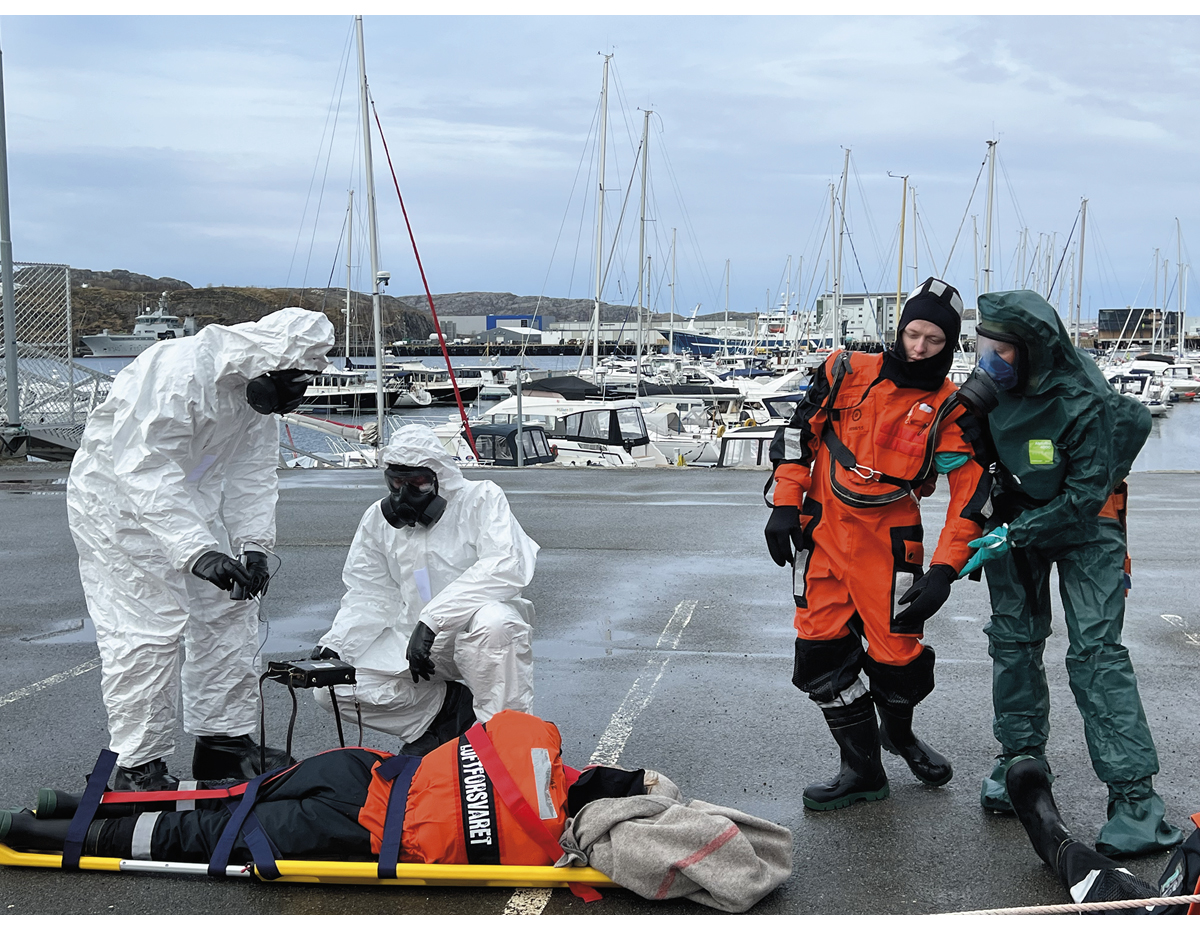 Figure 4.11 In May 2023, Norway’s first full-scale nuclear emergency preparedness exercise, Arctic RHEIN, was conducted.