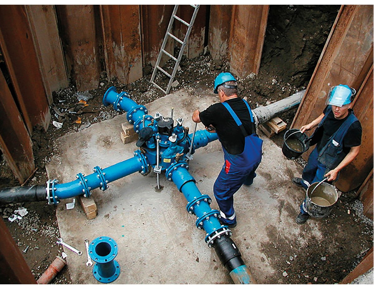 Figure 4.9 Renewal and maintenance of the water supply network is important for safe drinking water.