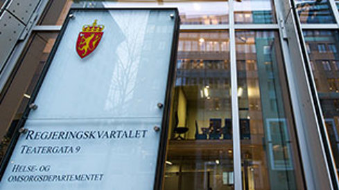 Fasaden til Helse- og omsorgsdepartementet