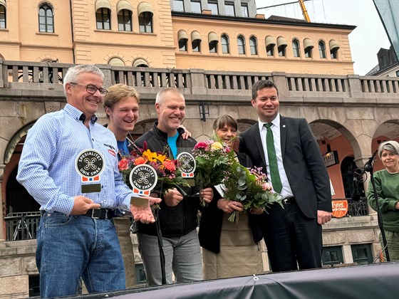 Utdeling av spesialitetsmerke med Pollestad på Matstreif 2024