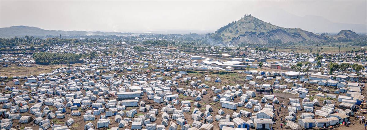 Bulengo leir for internt fordrevne i utkanten av Goma.