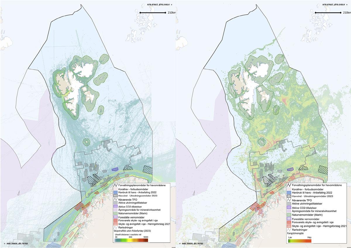 Figur 3.4a/b
Barentshavet
Kilde: Arealverktøyet / BarentsWatch