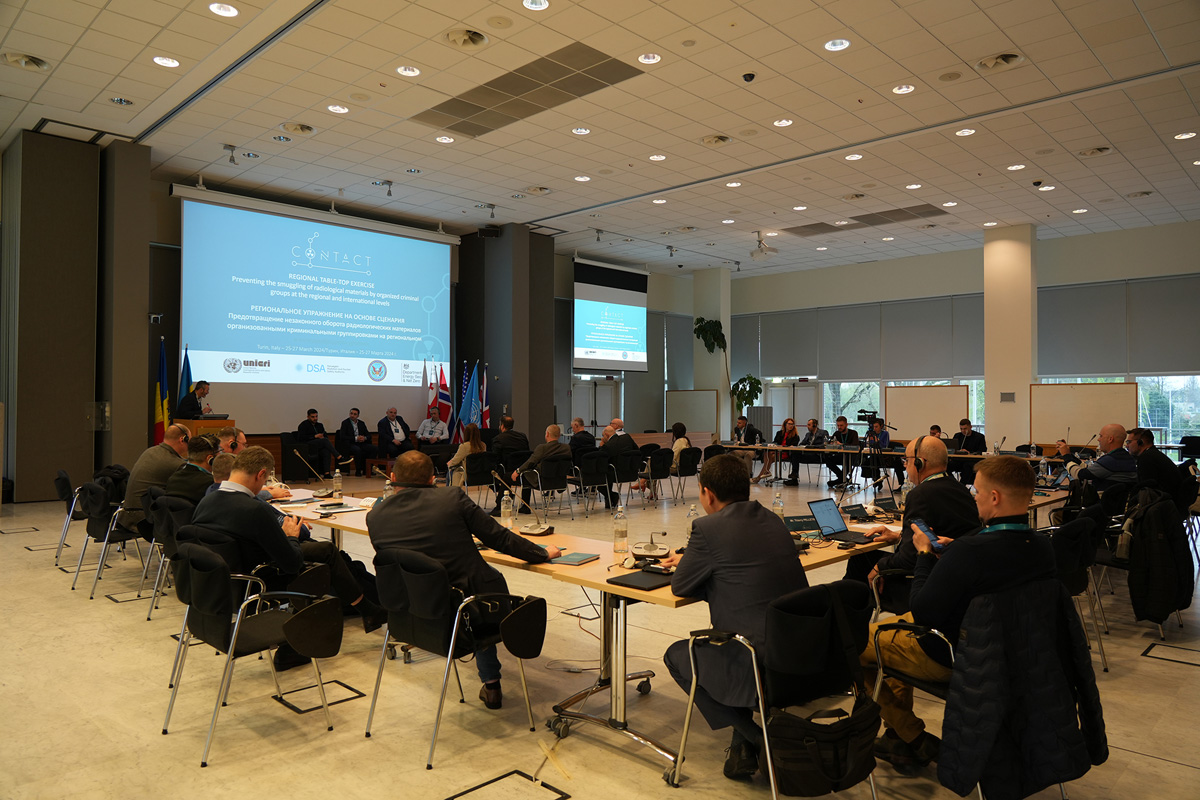 Figur 4.2 Dialogmøte om samarbeid mellom relevante myndigheter i Ukraina, Moldova og Georgia for å hindre og håndtere smugling av nukleært og annet radioaktivt materiale i 2024.