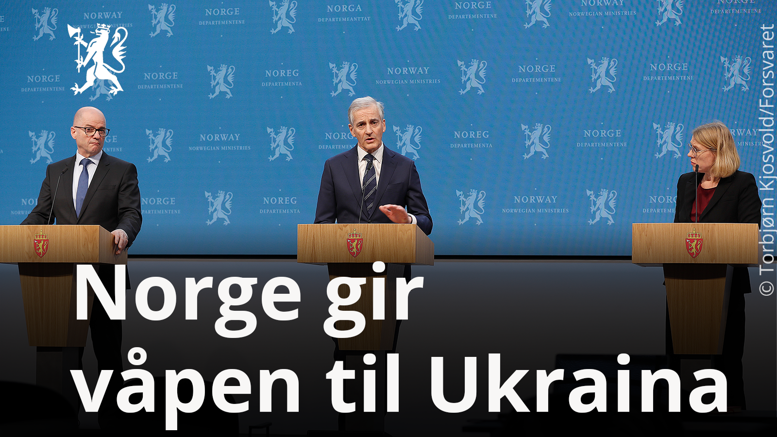 Norge Gir Våpen Til Ukraina - Regjeringen.no