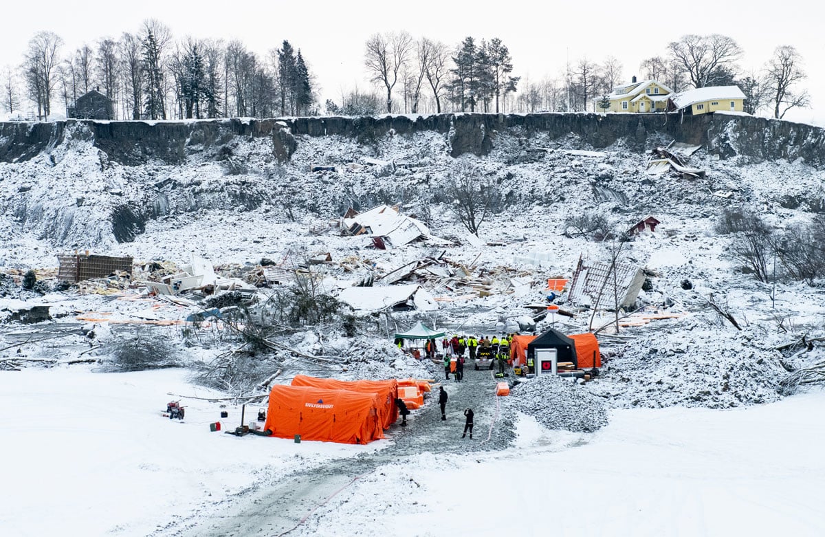 Figur 1.1 Kvikkleireskredet på Gjerdrum