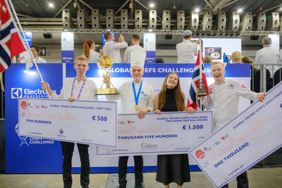 Vinnar av Global Young Chef Challenge