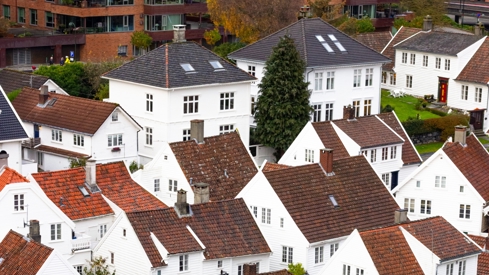 Hvite hus i Stavanger