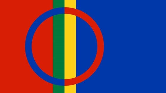 Det samiske flagget.