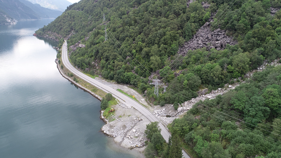 Bilde av riksvei 13 i Hardanger