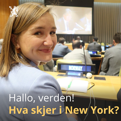 Ambassadesekretær i New York, Birgitte Wessel, sitter i FN.