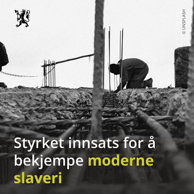 Bilde i svart/hvitt som illustrerer moderne slaveri.