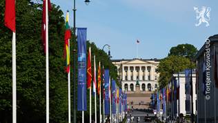 Oslo var pyntet før møtet med utenriksministrene