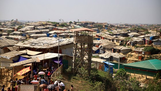 900.000 flyktninger oppholder seg i flyktningeleiren Cox’s Bazar, verdens største, på grensen mellom Bangladesh og Myanmar. (Foto: Gjermund Øystese, UD)