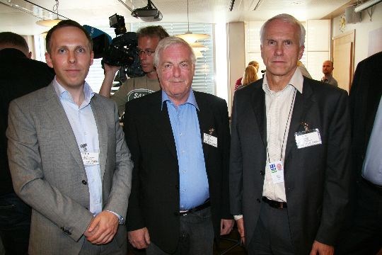 Representanter fra kvalitetssikrerne. Fra venstre: Anders Magnus Løken, Det Norske Veritas, Knut Arild Røste, Advansia, Erling Svendby, Det Norske Veritas