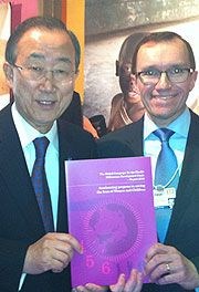 Ban Ki-moon og Espen Barth Eide