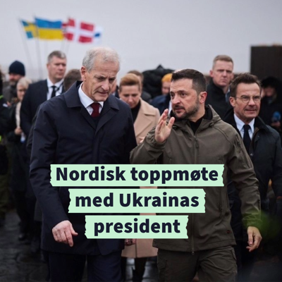 Statsminister Jonas Gahr Støre og Ukrainas president Voldomyr Zelenskyj