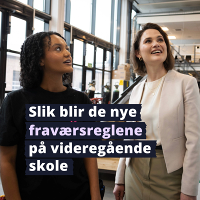 En vgs elev og kunnskapsministeren Kari Nessa Nordtun