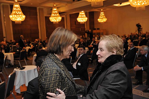 Grete Faremo and Madeleine Albright. Photo: NATO.