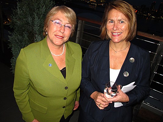 Under-Secretary-General for UN Women, Michelle Bachelet and Minister of Defence Grete Faremo. Photo: Norwegian Ministry of Defence