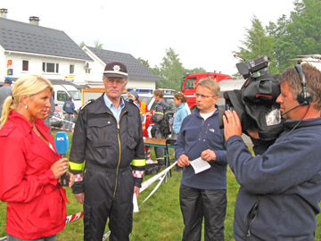 Justisminister Knut Storberget besøkte Froland fredag 13. juni.