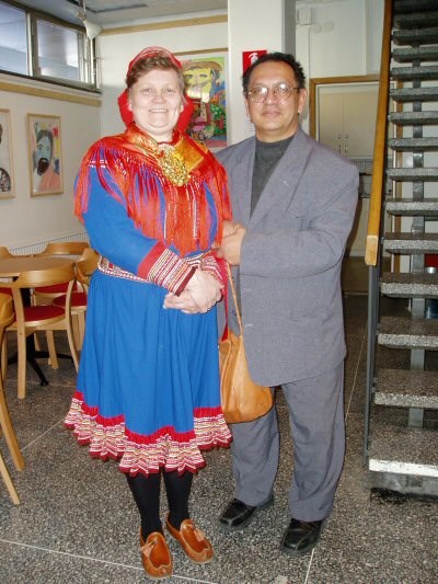 Ellen Inga O. Hætta og Fred Taikon.