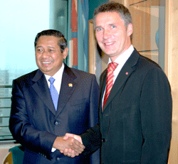 President Yudhoyono og statsminister Stoltenberg