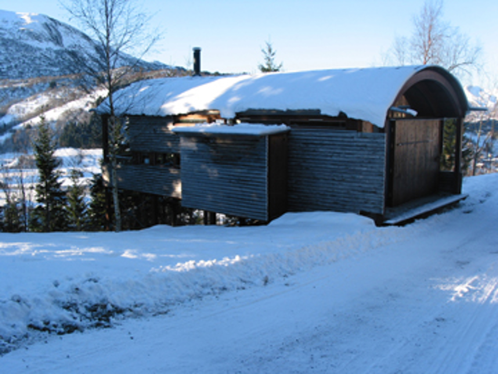 Foto fra kunstnerboligene på Dalsåsen © Nordisk Kunstnarsenter/Markus Degerman