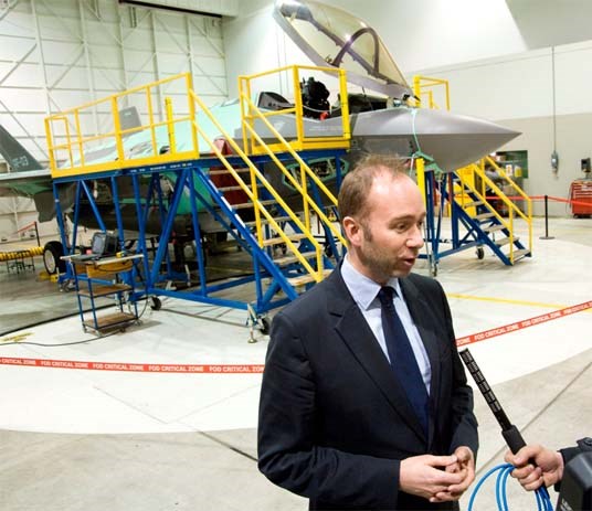 Minister of Trade and Industry Trond Giske at Lockheed Martin