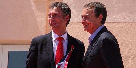 Stoltenberg og Zapatero. Foto: Statsministerens kontor
