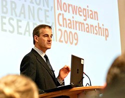 Norge har prioritert ITFs evne til å møte dagens politiske utfordringer, sier utenriksminister Støre når Norge overlater formannskapet til Israel. Foto: UD