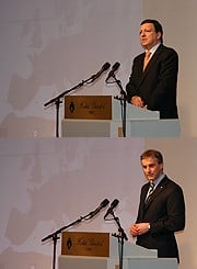 Støre og Barroso på Europakonferansen i Oslo 250208. Foto: de Brisis, UD