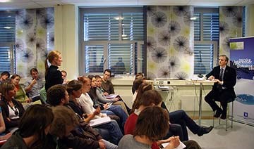 Utenriksministeren i debatt hos LNU (Foto: Petter Foss/UD)