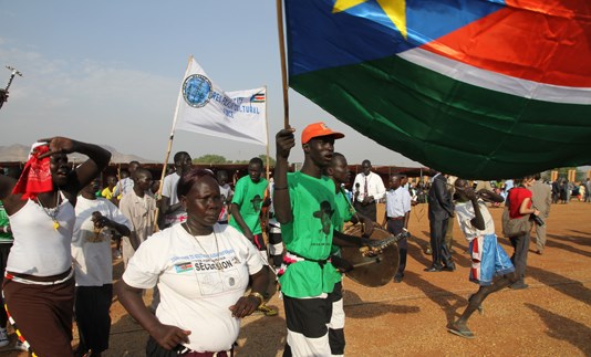 Feiring i Sør-Sudans hovedstad, Juba. (Foto: Trine J. Eskedal, UD)