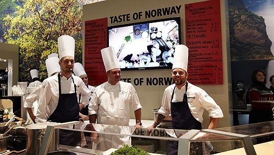 Kjøkkenet på Norges stand