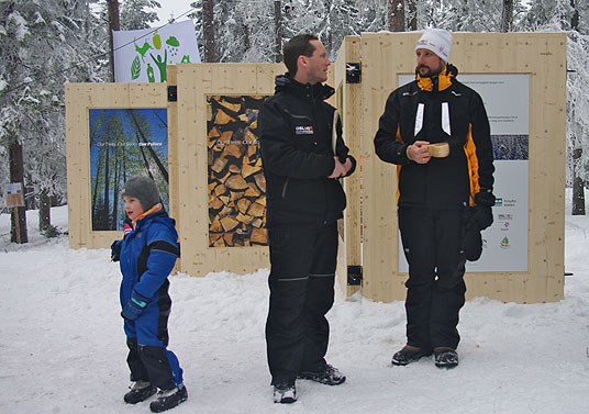 Kronprins Haakon markerte FNs skogår under Ski-VM i Holmenkollen.